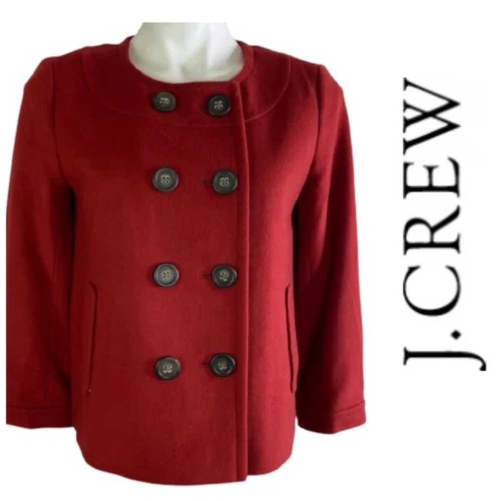 J.Crew wool Pippa jacket blazer red size 12
